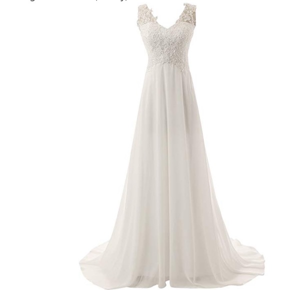 Jaeden Garment Co. Dresses & Skirts - Jaeden Women’s V-Neck Solid Cap Sleeve Gown